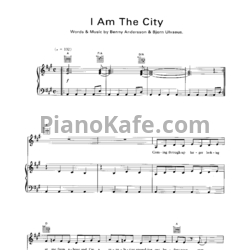 Ноты ABBA - I am the city - предпросмотр