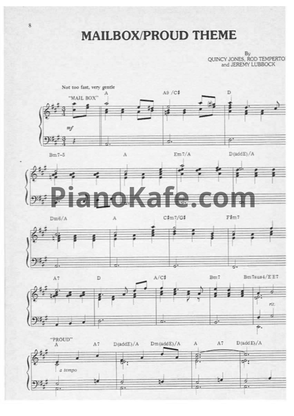 Ноты Quincy Jones - The Color Purple (Книга нот) - PianoKafe.com