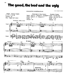Ноты Ennio Morricone - The good, the bad and the ugly (Переложение для органа) - предпросмотр