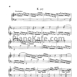 Ноты Д. Скарлатти - Соната K517 - предпросмотр