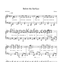 Ноты Griffinilla - Below the surface