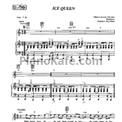 Ноты Within Temptation - Ice queen - предпросмотр