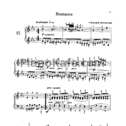 Ноты Ф. Рыбицкий - Романс - предпросмотр