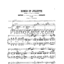 Ноты Пабло де Сарасате - Фантазия на темы оперы Ш. Гуно "Ромео и Джульетта" (Соч. 5) - предпросмотр