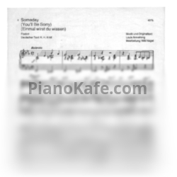 Ноты Louis Armstrong - Someday (You'll be sorry) - предпросмотр