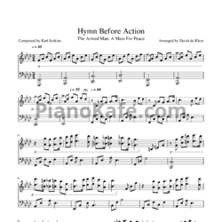 Ноты Karl Jenkins - Hymn before action - предпросмотр