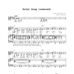 Ноты Regina Spektor - Hotel Song - предпросмотр
