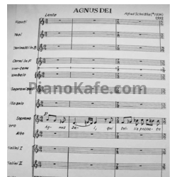 Ноты Альфред Шнитке - Agnus Dei (Op. 226) - предпросмотр
