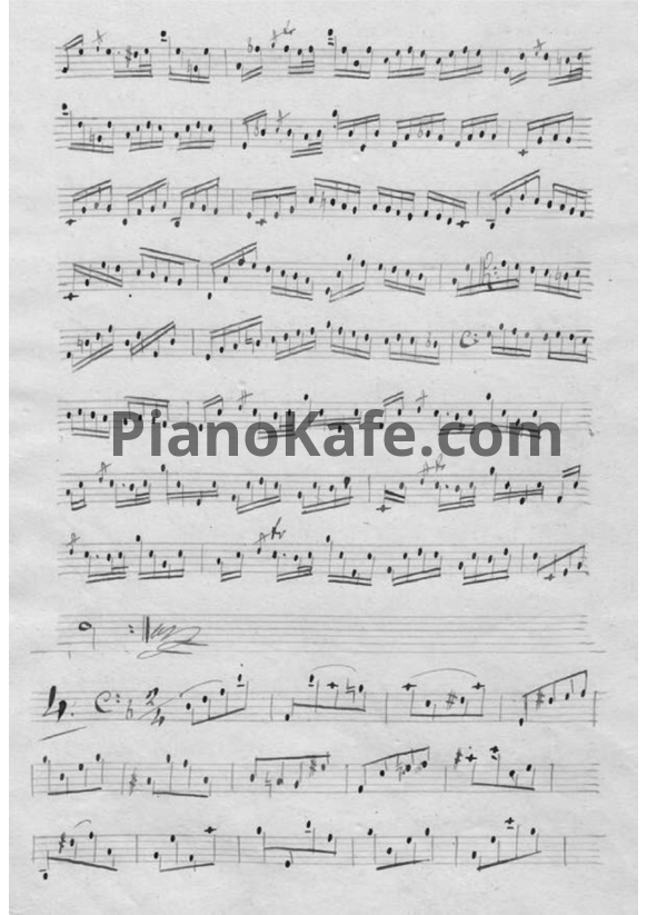 Ноты Иосиф Абако - Каприччио №4 для виолончели соло ре минор - PianoKafe.com
