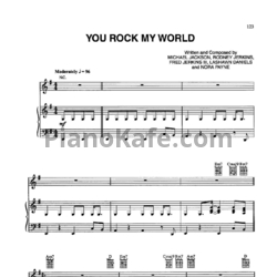 Ноты Michael Jackson - You rock my world - предпросмотр