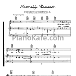 Ноты Marilyn Monroe - Incurably romantic - предпросмотр