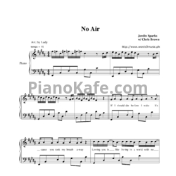 Ноты Jordin Sparks feat. Chris Brown - No air - предпросмотр