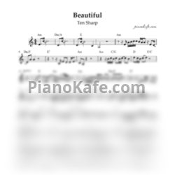 Ноты Ten Sharp - Beautiful - предпросмотр
