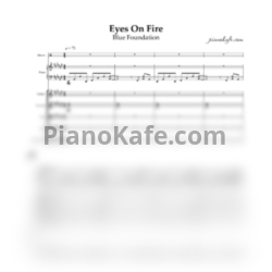 Ноты Blue Foundation - Eyes on fire (Партитура) - предпросмотр