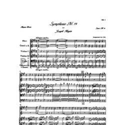 Ноты Йозеф Гайдн - Симфония №14 ля минор (Партитура) - предпросмотр