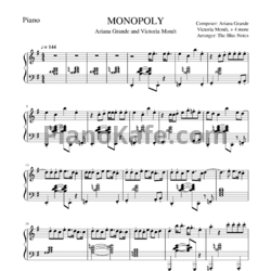 Ноты Ariana Grande  and Victoria Monet - Monopoly - предпросмотр
