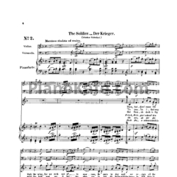 Ноты Л. В. Бетховен - "The soldier"  № 2 из сборника "12 песен разных народов" (WOO 157/ 2) - предпросмотр
