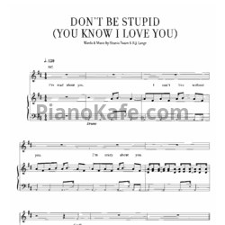 Ноты Shania Twain - Don't be stupid (You know I love you) - предпросмотр