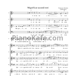 Ноты Ф. Сориано - Magnificat secundi toni - предпросмотр