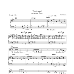 Ноты Joni Mitchell - Tin angel - предпросмотр