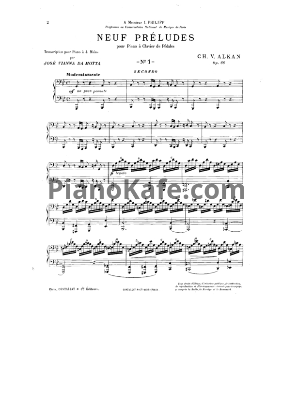 Ноты Шарль Алькан - Одиннадцать больших прелюдий и транскрипция на тему из 'Мессии' Генделя (Op.66) - PianoKafe.com
