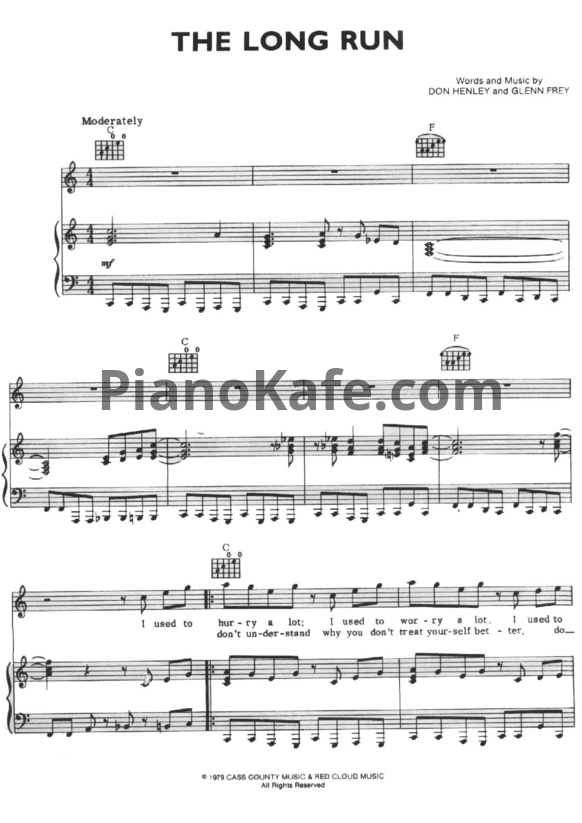 Ноты The Eagles - The long run - PianoKafe.com
