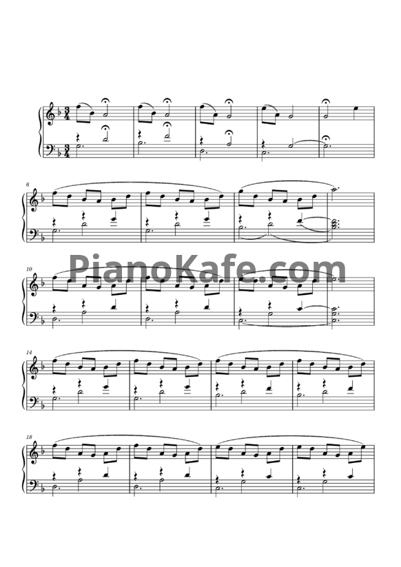 Ноты Two Lanes - Transcend - PianoKafe.com