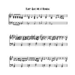 Ноты Pink feat. Nate Ruess - Just give me a reason - предпросмотр