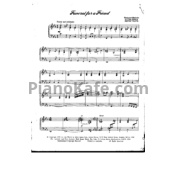 Ноты Elton John - Funeral for a friend - предпросмотр