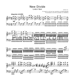 Ноты Linkin Park - New divide (Версия 2) - предпросмотр