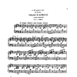 Ноты П. Чайковский - Вальс-каприс (Op. 4) - предпросмотр