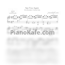 Ноты Wiz Khalifa feat. Charlie Puth - See you again - предпросмотр