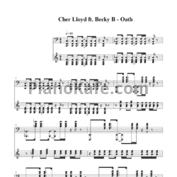 Ноты Cher Lloyd feat. Becky G - Oath - предпросмотр