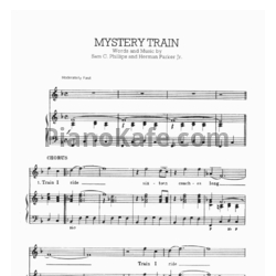 Ноты Elvis Presley - Mystery train - предпросмотр