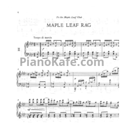 Ноты Scott Joplin - Maple leaf rag - предпросмотр