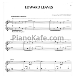 Ноты Alexandre Desplat - Edward leaves - предпросмотр