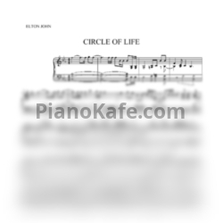 Ноты Elton John - Circle of life (Версия 2) - предпросмотр