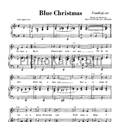 Ноты Elvis Presley - Blue Christmas - предпросмотр