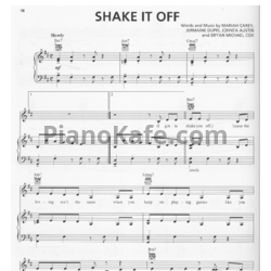 Ноты Mariah Carey - Shake it off - предпросмотр