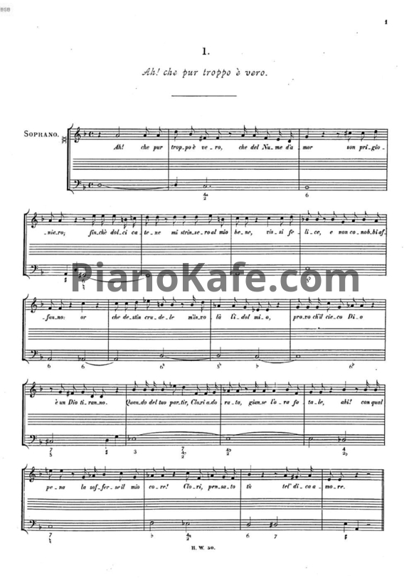 Ноты Георг Гендель - Кантаты для голоса, соло и баса. Часть 1 - PianoKafe.com