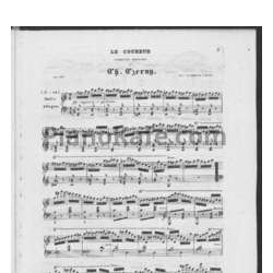 Ноты Карл Черни - Курёр, Op. 560 - предпросмотр