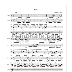 Ноты System of a Down - War - предпросмотр