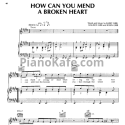 Ноты Bee Gees - How can you mend a broken heart - предпросмотр
