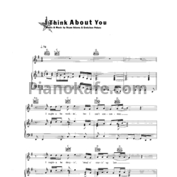 Ноты Bryan Adams - I think about you - предпросмотр