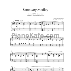 Ноты Greg Maroney - Sanctuary medley - предпросмотр