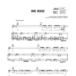 Ноты Rihanna - We ride - предпросмотр