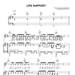 Ноты Sam Smith - Life support - предпросмотр