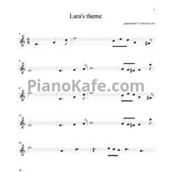 Ноты Paul Mauriat - Lara's theme - предпросмотр