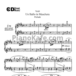Ноты Джузеппе Верди - Бал-маскарад (Клавир) - предпросмотр