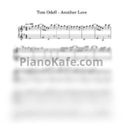 Ноты Tom Odell - Another love (Easy piano) - предпросмотр